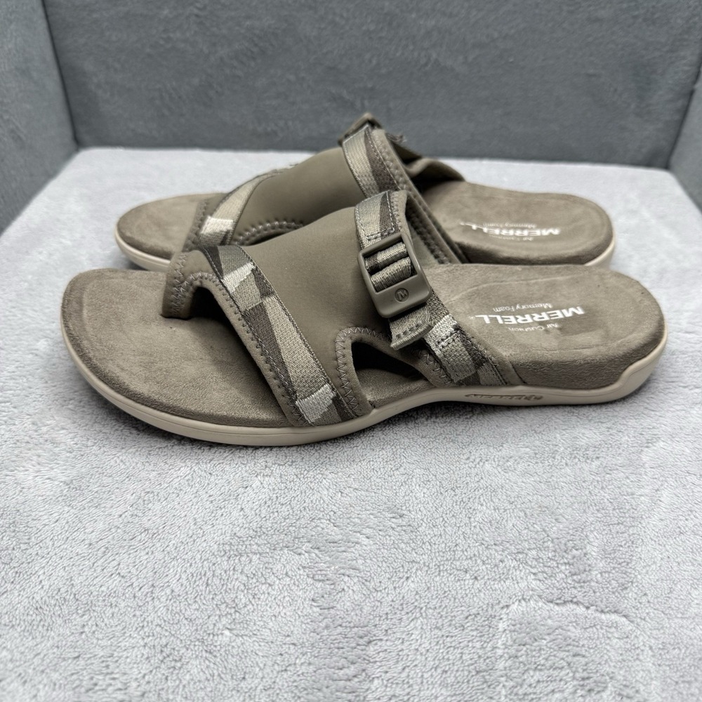 Merrell Brindle Womens 8 Strappy Slide Sandals Air Cushion Memory Foam J004780